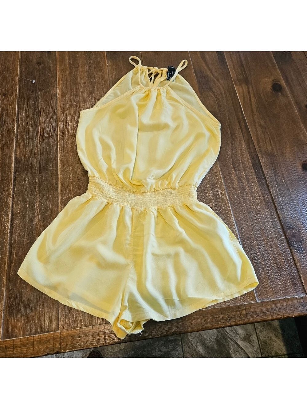 Forever 21 Women's Yellow Romper, Size Small